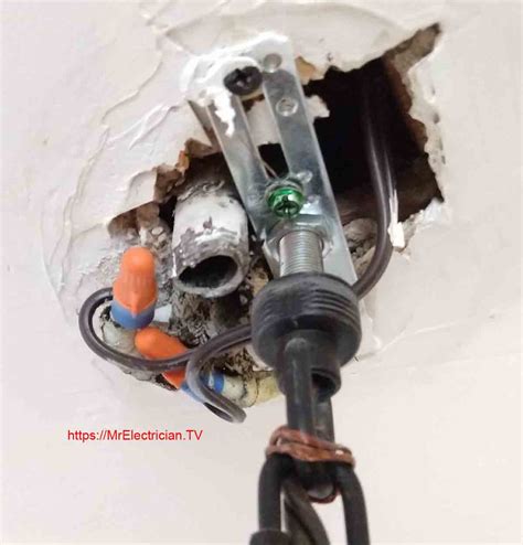 electrical ceiling box next to joist old word|how to remove ceiling junction box.